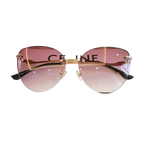 Frameless UV Protection Women Sunglasses