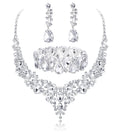 Crystal Bridal Jewelry Set – Necklace, Earrings & Bracelet