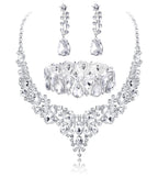 Crystal Bridal Jewelry Set – Necklace, Earrings & Bracelet