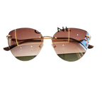 Frameless UV Protection Women Sunglasses
