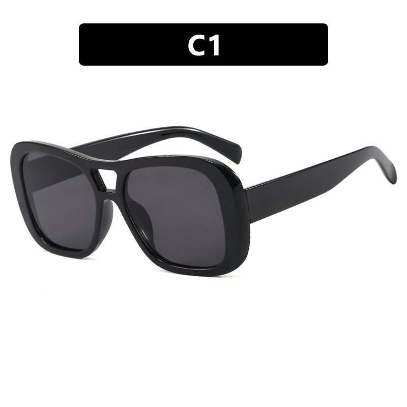 Large Frame Double Beam Sunglasses Sunglasses Personalized Sunglasses