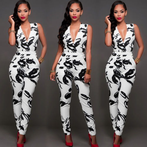 Elegant Floral Halter Neck Women's Summer Jumpsuit