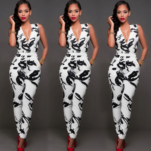 Elegant Floral Halter Neck Women's Summer Jumpsuit