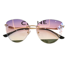 Frameless UV Protection Women Sunglasses