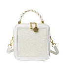 Genuine Leather Women's Crossbody Bag with Tassels