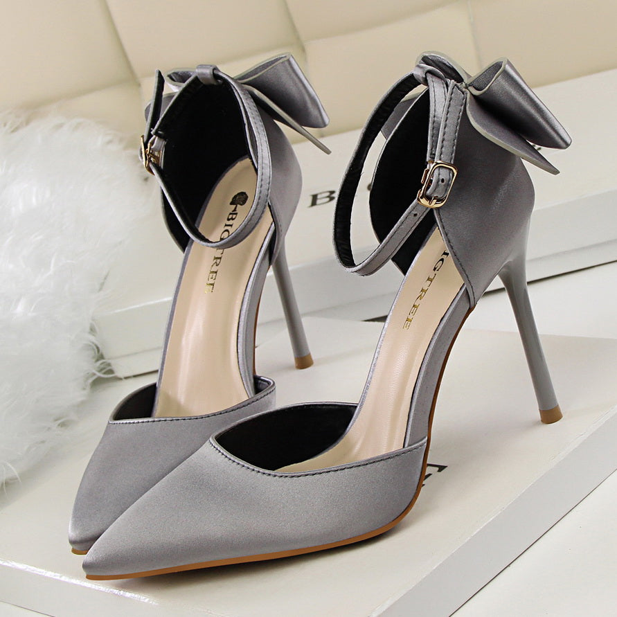 Korean Style Sweet Stiletto High Heel Women's Shoes