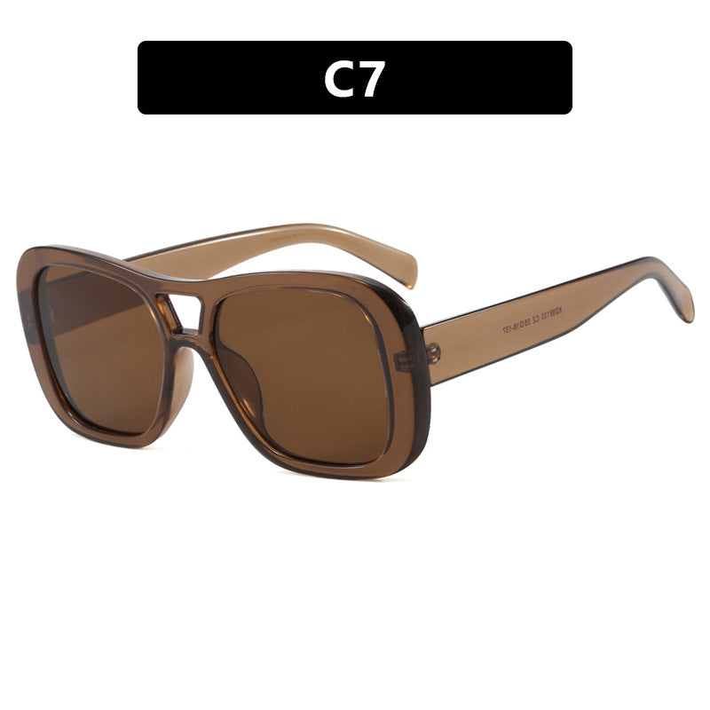 Large Frame Double Beam Sunglasses Sunglasses Personalized Sunglasses