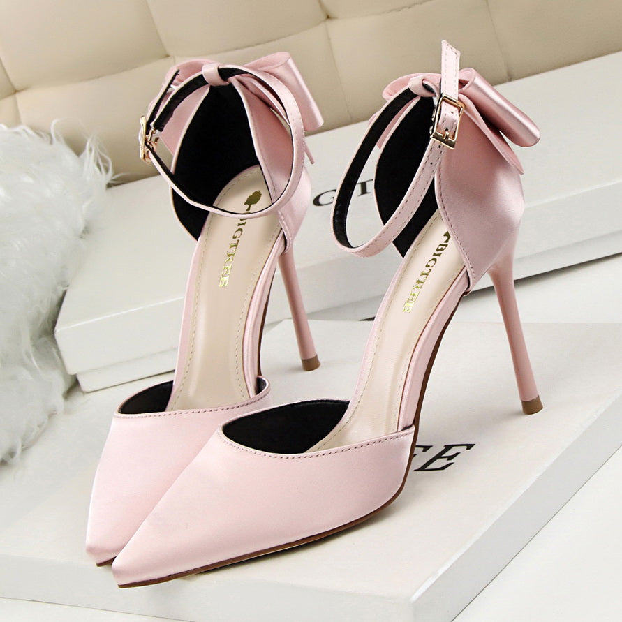Korean Style Sweet Stiletto High Heel Women's Shoes