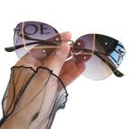 Frameless UV Protection Women Sunglasses