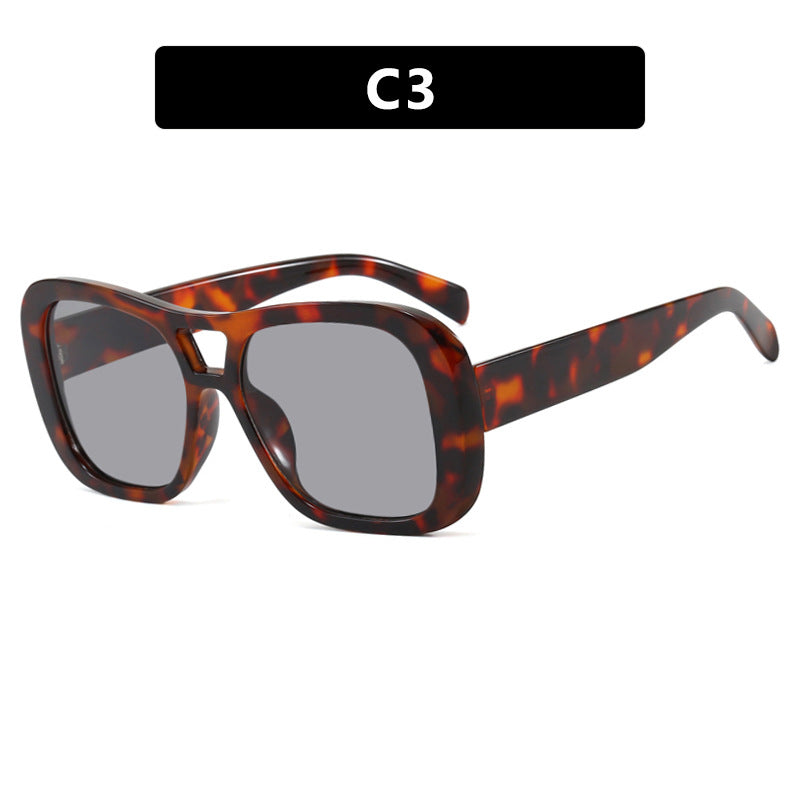 Large Frame Double Beam Sunglasses Sunglasses Personalized Sunglasses