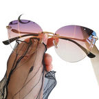 Frameless UV Protection Women Sunglasses