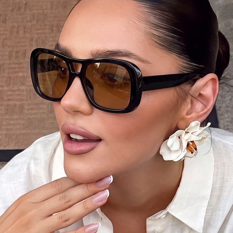 Large Frame Double Beam Sunglasses Sunglasses Personalized Sunglasses