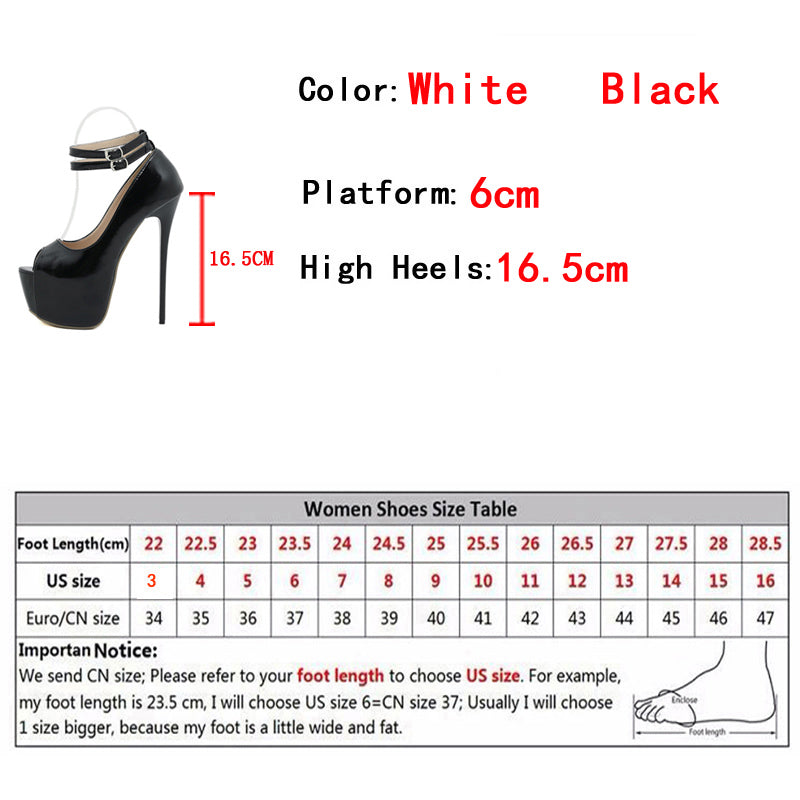 16cm Stiletto High Heels for Women