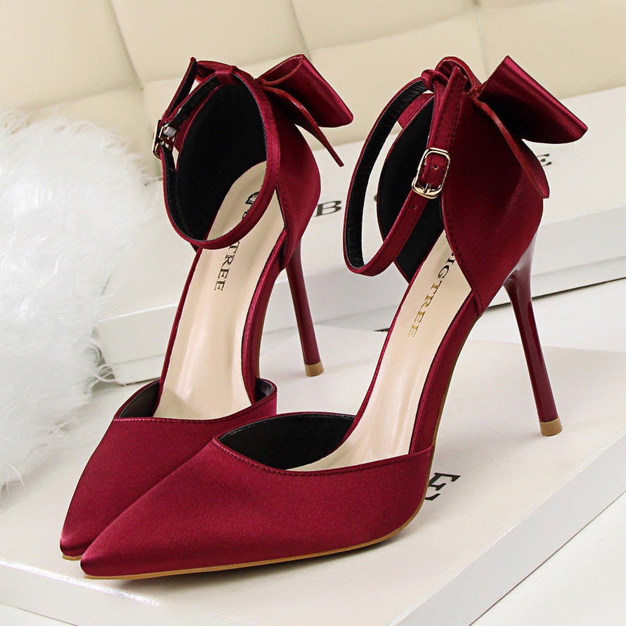 Korean Style Sweet Stiletto High Heel Women's Shoes